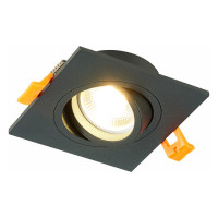 ST LUCE ST251.408.01 Св-к встр. Черный GU10 1*50W  IP20 L92xW92xH27 220V Без ламп