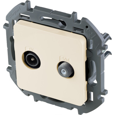 Legrand Розетка TV-SAT - Legrand Inspiria - "звезда" - слоновая кость, 673881