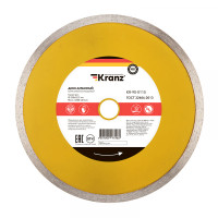 Диск алмазный отрезной сплошной 230x22,2x2,4x10мм KRANZ, KR-90-0115 Диск алмазный отрезной сплошной 230x22,2x2,4x10мм KRANZ, KR-90-0115
