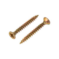 Саморез универсальный 3,5х30 мм, желтый цинк, короб (200 шт/уп) KRANZ, KR-01-3311-004