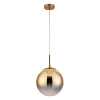 Arte Lamp JUPITER gold, Подвес, цвет арматуры - ЗОЛОТО, цвет плафона/декора - ЗОЛОТО, ПРОЗРАЧНЫЙ, 1х60W E27, A7962SP-1GO