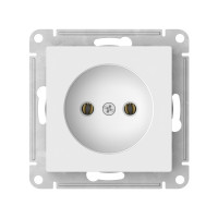 ATN000141S - ATLASDESIGN РОЗЕТКА без заземления без шторок, 16А, мех., быстрозажим. клем., БЕЛЫЙ, Systeme Electric
