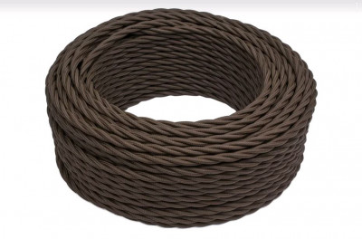 Bironi Провод 2*0,75 Коричневый (матовый) 150м, B1-422-72-150