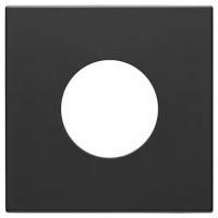 Vimar Накладка на 2 модуля Eikon Exe с круглым отверстием для розеток 22208, антрацит, 22642.RN.03 Vimar Накладка на 2 модуля Eikon Exe с круглым отверстием для розеток 22208, антрацит, 22642.RN.03