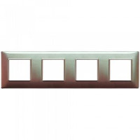 Vimar Накладка для 8 модулей (2+2+2+2) расстояние между центрами 71мм коричневая переливающаяся, 14669.23