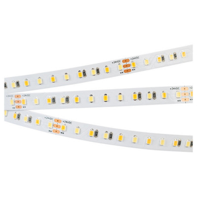 Светодиодная лента RT-A120-10mm 24V White-MIX (23 W/m, IP20, 2835, 5m) (Arlight, Открытый), 025209(2)