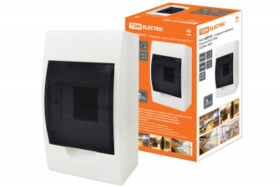 Бокс ЩРН-П-4модуля навесной пластик IP41 TDM Electric, SQ0901-0001