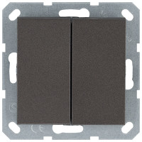 Звонковый механизм механизм 2 клавишный с переключающим контактом 10А, 250В, цвет мокко, G3020Z, Jasmart