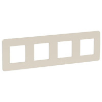 Unica Studio Рамка 4-ная, шампань/белый Unica Studio Рамка 4-ная, шампань/белый