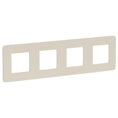 Unica Studio Рамка 4-ная, шампань/белый