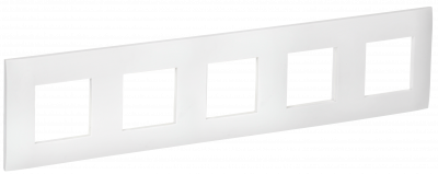 SKANDY Рамка 5-мест. SK-F05W арк. бел. IEK, SK-M52-K01