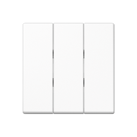 Тройная клавиша для балансирных механизмов выключателей (кнопок); термопласт; белый; A500, A593BFWW