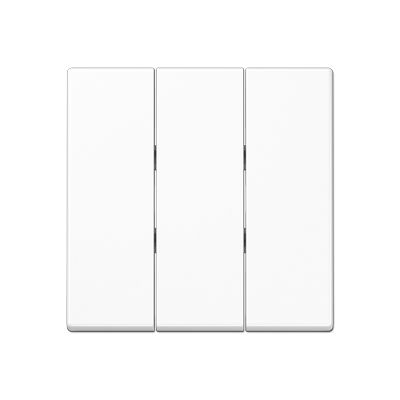 Тройная клавиша для балансирных механизмов выключателей (кнопок); термопласт; белый; A500, A593BFWW