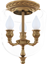 FD1118CPB Fede CHANDELIER II BOLOGNA Светильник потолочный с плафоном, Bright Patina