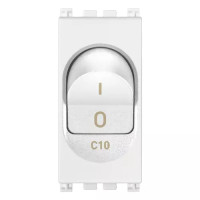 Vimar Выключатель термомагнитный 1P+N C10 120-230V, белый, 19405.10.B Vimar Выключатель термомагнитный 1P+N C10 120-230V, белый, 19405.10.B