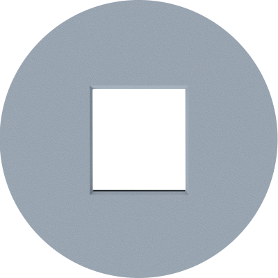 Donel D16 матовый серый накладка 1-я для розеток RJ45,TV,SAT,HDMI, DO85940