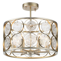 ST LUCE SL1105.202.06 Светильник потолочный ST-Luce Золотистый с патиной/Золотистый, Прозрачный E14 6*60W