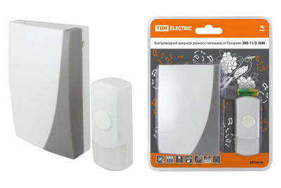 Звонок ЗББ-11/2-36М (беспр., бат.) TDM Electric, SQ1901-0002