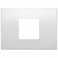 Vimar Накладка CLASSIC на 2 модуля центрально жемчужная матовая, 19652.05 Vimar Накладка CLASSIC на 2 модуля центрально жемчужная матовая, 19652.05