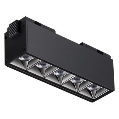Novotech 358523 SHINO NT21 048 черный Трековый светильник для низковольного шинопровода IP20 LED 4000K 10W 48V KIT