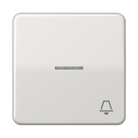 Клавиша с окошком и символом "звонок" для выключателей с подсветкой; светло-серая, CD590KO5KLG