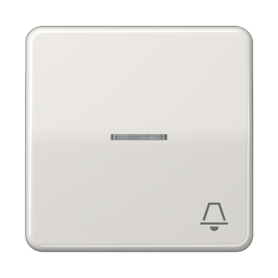 Клавиша с окошком и символом "звонок" для выключателей с подсветкой; светло-серая, CD590KO5KLG