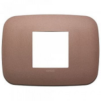 19682.24 - Vimar Накладка ROUND на 2 модуля центрально бронза матовая