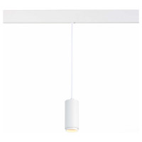 ST LUCE ST357.543.06 Магнитный трековый светильник подвесной ZOOM Белый LED 1*6W 4000K 667Lm Ra>80 10-60° IP20 D60xH120 48V