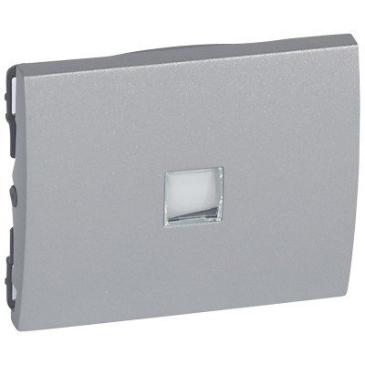 Legrand Клавиша - Galea Life - простая с индикацией, с информационной пиктограммой - Aluminium, 771311