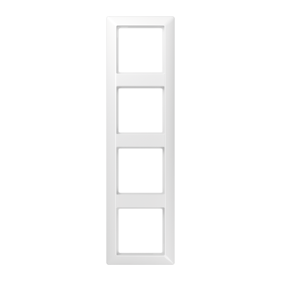 Рамка для вертикальной и горизонтальной установки, 4 поста; дюропласт; белый; AS500, AS584WW