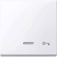 SM Клавиша 1-ная линзой и символом "Ключ", активн. бел.