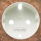 FD04335RU Fede Fede Накладка розетки 2К+З для мех-зма FD16823, Rustic Cooper/бел. Новая