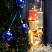 Гирлянда линейная Роса,  50LED 2700К, 5м, IP20 USB, прозрачный шнур, CL575, Feron 48183