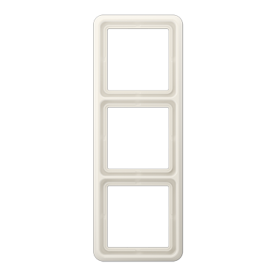 Рамка для вертикальной и горизонтальной установки, 3 поста; дюропласт; слоновая кость; CD500, CD583W