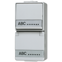 Штепсельная розетка SCHUKO для накладного монтажа с универсальным выключателем IP44, 676NAW