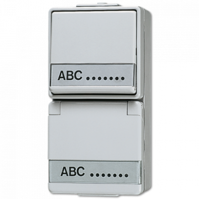 Штепсельная розетка SCHUKO для накладного монтажа с универсальным выключателем IP44, 676NAW