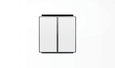 2CLA851100A1101 - Abb NIE Клавиша для 2-клавишных выключателей/переключателей/кнопок, серия SKY, цвет альпийский б, ABB