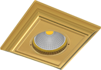 FD1098COB Fede PADOVA Светильник квадратный PADOVA, Bright Gold