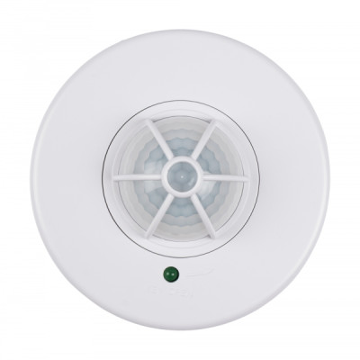 Jazzway Датчик движения PMS-IR 024 1200Вт 360° 2-6м WH IP20, 5012974