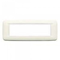 Vimar Накладка ROUND на 7 модулей арктическая белая с белым обрамлением, 20687.B01