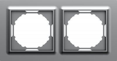 Donel A07 Wave матовый серый рамка 2-я, серия DB, DEW21240