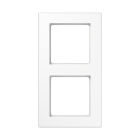 Рамка для вертикальной и горизонтальной установки, 2 поста; термопласт; белый; A550, A5582BFWW