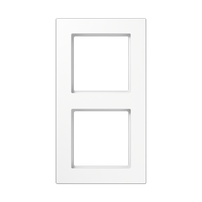 Рамка для вертикальной и горизонтальной установки, 2 поста; термопласт; белый; A550, A5582BFWW