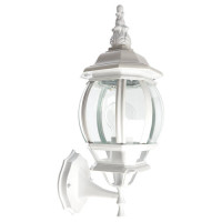 Светильник садово-парковый, 100W 230V E27 белый, 8101/PL8101 (на стену вверх), Feron 11095