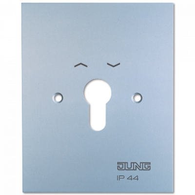 Металлическая крышка 125?100 мм с символами; алюминий, 4.28WUG