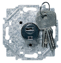 8153.2 - Механизм выключателя поворотного с ключом на 2 положения, без фиксации, 5 А, серия Sky - 2CLA815320A1001 8153.2 - Механизм выключателя поворотного с ключом на 2 положения, без фиксации, 5 А, серия Sky - 2CLA815320A1001