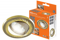 Светильник встраиваемый поворотный СВ 02-02 MR16 50Вт G5.3 матовый никель/золото TDM Electric, SQ0359-0004