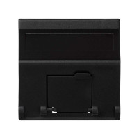 Simon SConnect Адаптер наклонный со шторкой на 1 модуль MD (RJ45, оптоволокно), 45х45мм, графит, K80-14