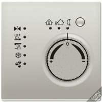 KNX-регулятор с ручкой для установки температуры; алюминий, AL2178TS