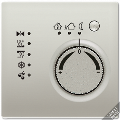 KNX-регулятор с ручкой для установки температуры; алюминий, AL2178TS